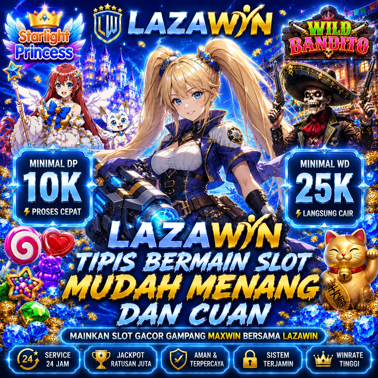LAZAWIN Tips Bermain Slot Mudah Menang Dan Cuan Dalam Hitungan Menit